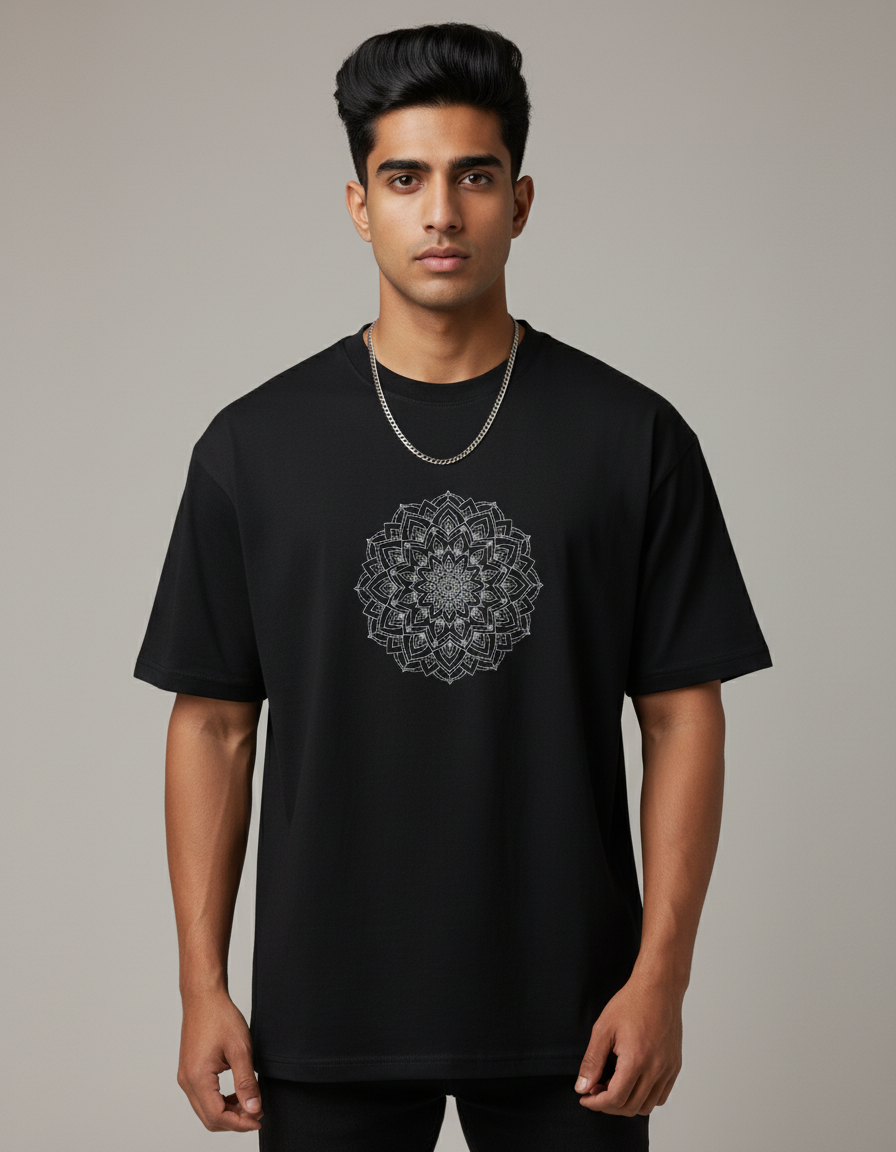Classic Mandala Art Oversized T-Shirt
