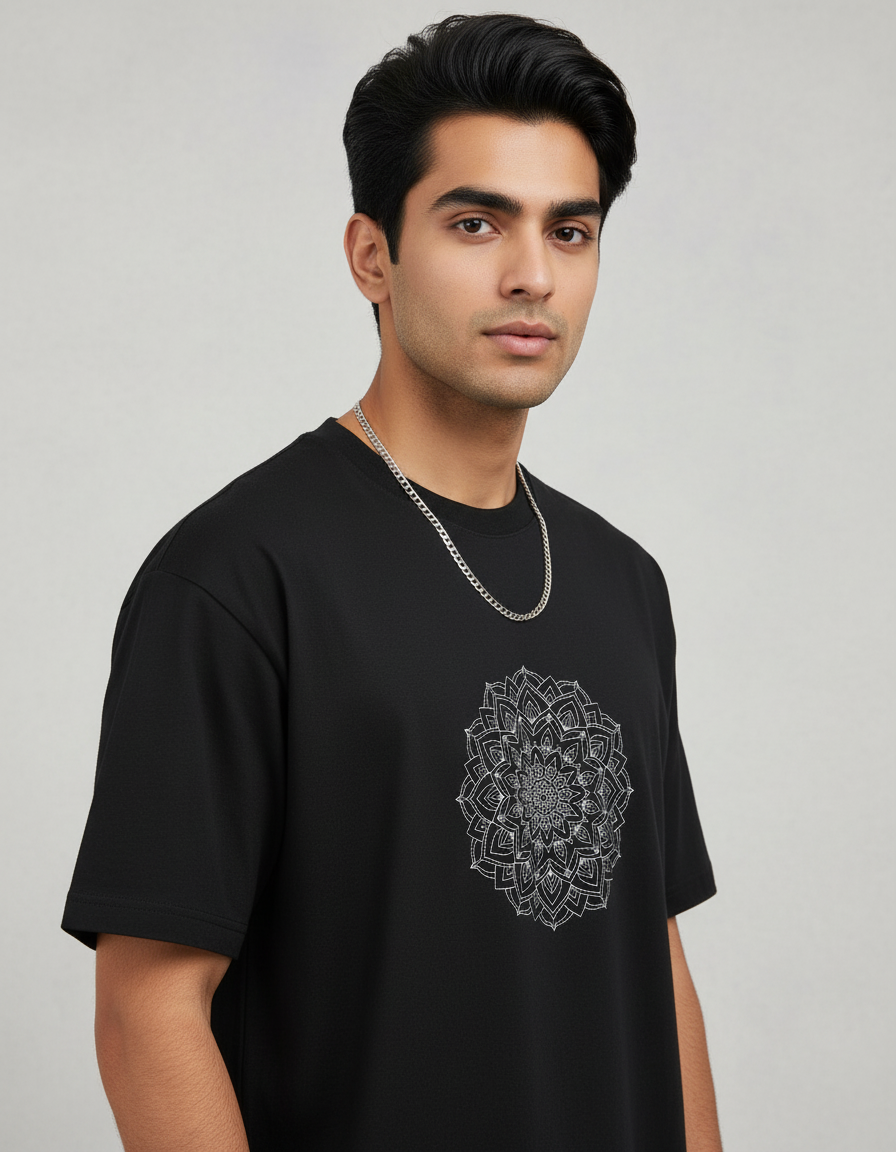 Classic Mandala Art Oversized T-Shirt
