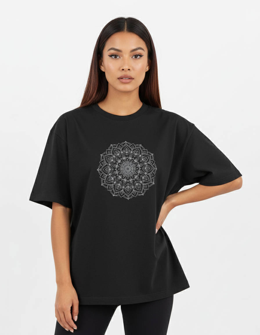 Classic Mandala Art Oversized T-Shirt