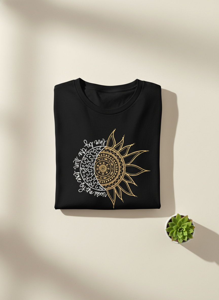 Classic Sun & Moon Mandala Art