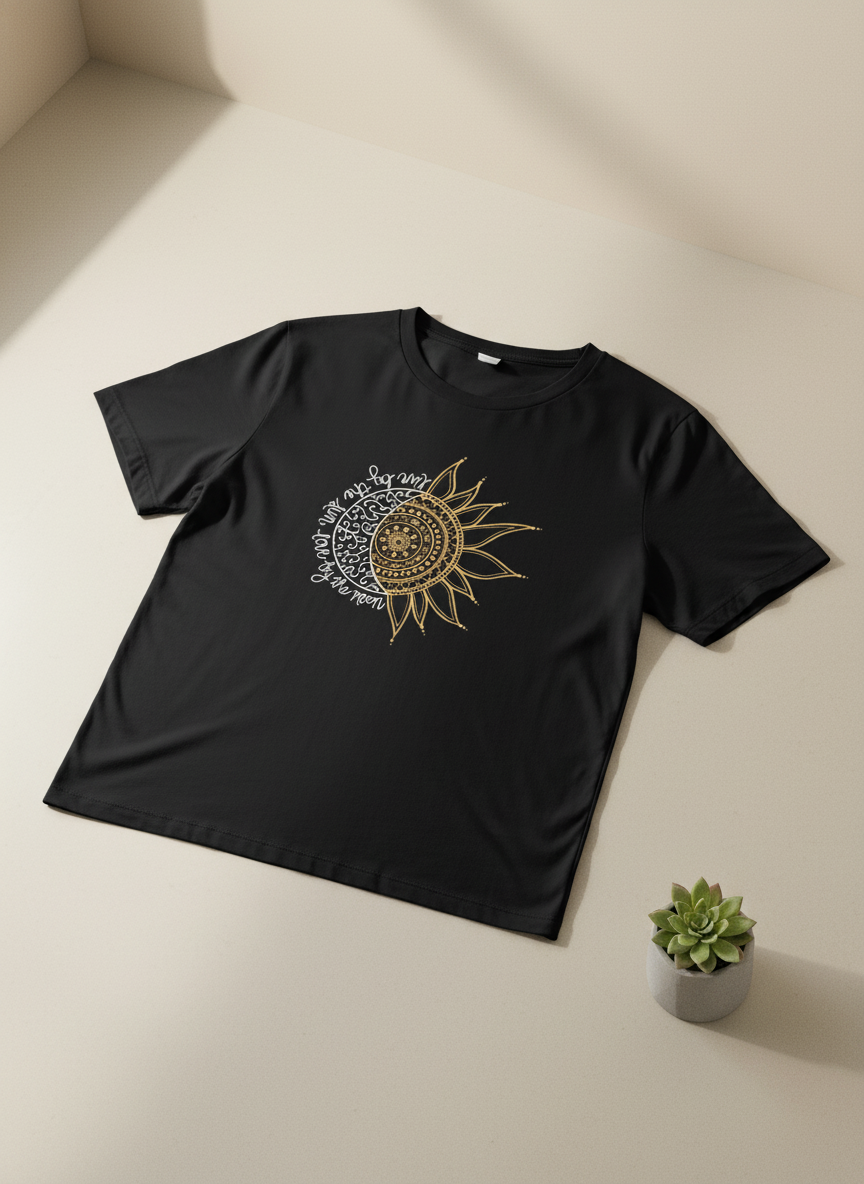 Classic Sun & Moon Mandala Art