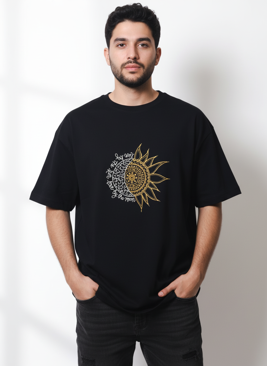 Classic Sun & Moon Mandala Art