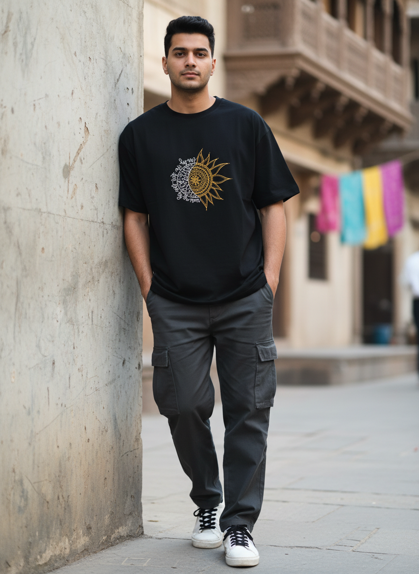 Classic Sun & Moon Mandala Art