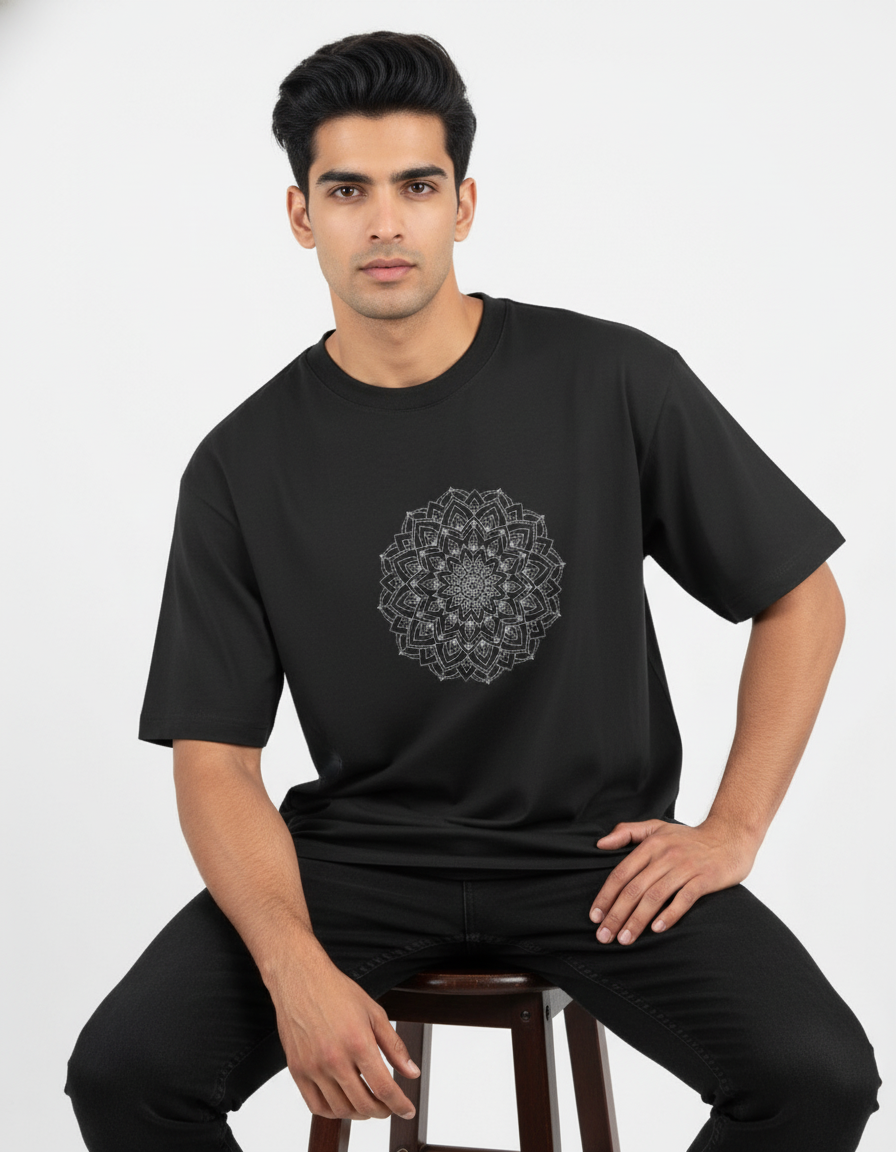 Classic Mandala Art Oversized T-Shirt